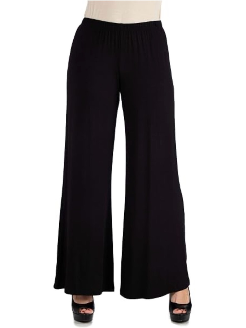 Brigitte Brianna Black Wide-Leg